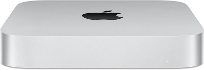 ПК Apple Mac mini A2686 slim M2 8 core (3.49) 8Gb SSD512Gb 10 core GPU macOS GbitEth WiFi BT серебристый (MMFK3CH/A)