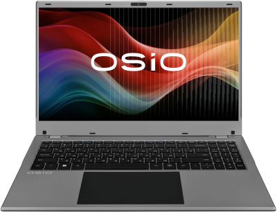 Ноутбук Osio BaseLine B150i-005s N-series N100 8Gb SSD512Gb Intel UHD Graphics 15.6" IPS FHD (1920x1080) noOS silver WiFi BT Cam 5000mAh