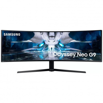 LCD Samsung 48.8" Odyssey Neo G9 {VA 5120x1440 2ms 240Hz 178/178 420cd 3000:1 10bit HDR10+ QuantumHDR2000 2xHDMI2.1 DisplayPort1.4 FreeSyn(Prem Pro) G-Sync 2xUSB3.0 VESA} [LS49AG950NIXCI]