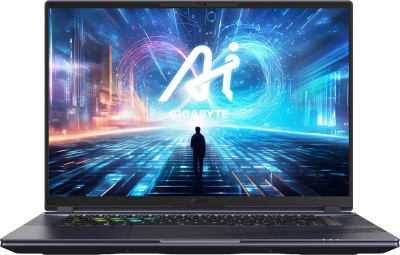 Ноутбук Gigabyte Aorus 16X Core i9 14900HX 32Gb SSD1Tb NVIDIA GeForce RTX4070 8Gb 16" IPS QHD+ (2560x1600) Windows 11 grey WiFi BT Cam (ASG-63KZC64SH)