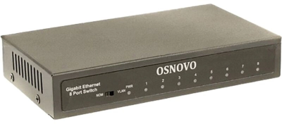 Коммутатор Osnovo SW-70800 2xКомбо(1000BASE-T/SFP) неуправляемый