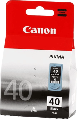 Картридж струйный Canon PG-40BK 0615B001 черный (400стр.) для Canon FAX-JX200, FAX-JX500; PIXMA IP1200, IP1700, IP2200, IP6210, MP140, MP150, MP160, MP170, MP180, MP190, MP210, MP220, MP450, MP460, MP470, MX300, MX310, iP1300, iP1600, iP1800, iP1900, iP25