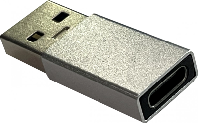 Адаптер Buro ver2.0 USB A(m) USB Type-C (f) (BU-USB2-AM-CF) серебристый