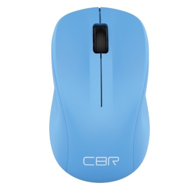 CBR CM 410 Blue, Мышь беспроводная, оптическая, 2,4 ГГц, 1000 dpi, 3 кнопки и колесо прокрутки, выключатель питания, цвет голубой