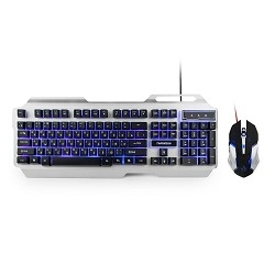 Гарнизон Комплект клавиатура + мышь игровой GKS-510G черный/серый, металл, подсветка,код "Survarium", 2000