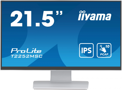 Монитор Iiyama 21.5" ProLite T2252MSC-W2 белый IPS LED 5ms 16:9 HDMI M/M матовая 250cd 178гр/178гр 1920x1080 DP FHD USB Touch 4.5кг