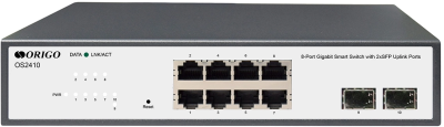 Коммутатор Origo OS2410 OS2410/A1A 8x1Гбит/с 2SFP настраиваемый