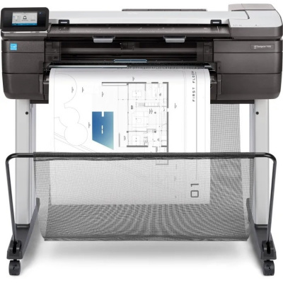 HP DesignJetT830 MFP (p/s/c, 24",4color,2400x1200dpi,1Gb,26spp(A1 drawingmode),USB/GigEth/Wi-Fi,stand,mediabin,rollfeed,sheetfeed,tray50(A3/A4),autocutter,Scanner600dpi,24x109",F9A28D#B1 repl. F9A28A)