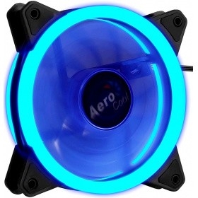 Fan Aerocool Rev Blue / 120mm/ 3pin+4pin/ Blue led