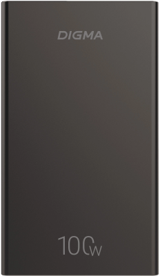 Мобильный аккумулятор Digma DGPD100WA 20000mAh QC3.0/PD3.0 100W 5A 2xUSB-A/2xUSB-C черный (DGPD20A100ABK)