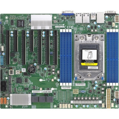 Плата материнская SuperMicro MBD-H12SSL-CT-O MB Single AMD EPYC™ 7002 Series/2TB Registered/5 PCI-E 4.0 x16,2 PCI-E 4.0 x8,M.2 Interface/8 SATA3, 8 SATA3/Dual 10GBase-T LAN/AST2500 BMC/Up to 6 USB 3.0