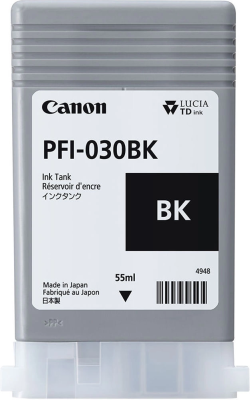 Картридж струйный Canon PFI-030BK 3489C001АА черный (55мл) для Canon imagePROGRAF TA-20, TA-30, TM-240, TM-340.