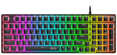 Клавиатура Acer Nitro OKW303 механическая черный USB for gamer LED (ZL.KBDCC.01D)