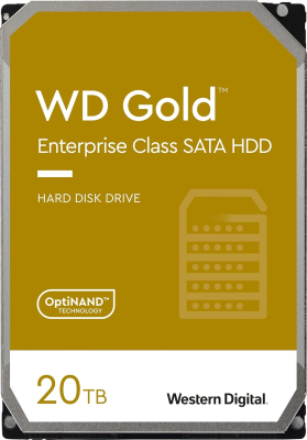 20TB WD Gold  (WD202KRYZ) {SATA III 6 Gb/s, 7200 rpm, 512Mb buffer}