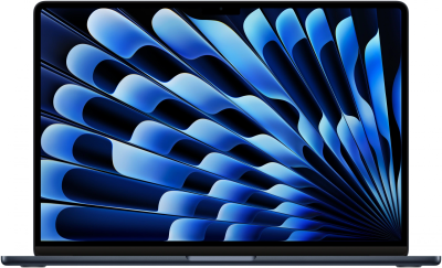 Ноутбук Apple MacBook Air A3114 M3 8 core 8Gb SSD256Gb/10 core GPU 15.3" Liquid Retina (2880x1864) Mac OS midnight WiFi BT Cam (MRYU3JA/A)