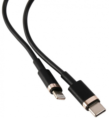 Сетевое зар./устр. USAMS US-CC124 3A PD универсальное кабель Apple Lightning черный (УТ000023225)