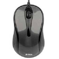 A-4Tech Мышь N-350-1 (серый) USB, 2+1 кл.-кн.,провод.мышь [607623]
