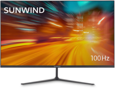 Монитор SunWind 27" SM-27FV222 черный VA LED 16:9 HDMI матовая 250cd 178гр/178гр 1920x1080 100Hz VGA FHD 4.2кг