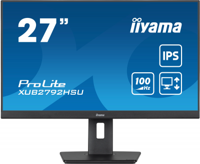 Монитор Iiyama 27" ProLite XUB2792HSU-B6 черный IPS LED 0.4ms 16:9 HDMI M/M матовая HAS Piv 250cd 178гр/178гр 1920x1080 100Hz DP FHD USB 5.7кг