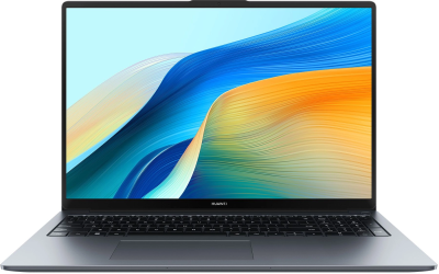 Ноутбук Huawei MateBook D 16 MCLG-X Core i5 13420H 16Gb SSD1Tb Intel UHD Graphics 16" IPS (1920x1200) Windows 11 grey space WiFi BT Cam (53014BKU)