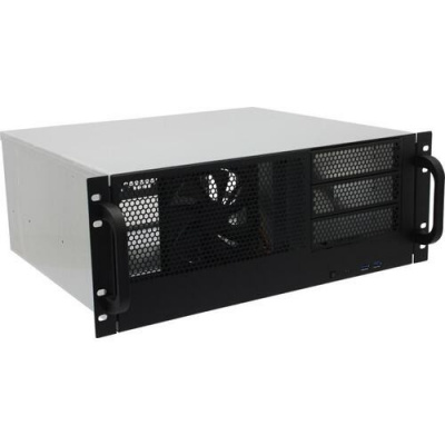 Procase RM438-B-0 Корпус 4U server case,3x5.25+8HDD,черный,без блока питания,глубина 380мм, MB ATX 12"x9.6"