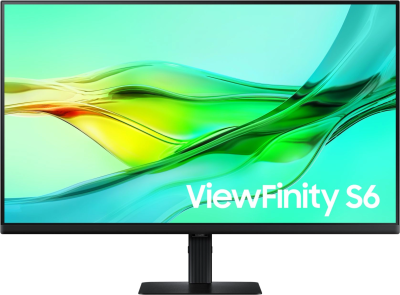 Монитор Samsung 32" ViewFinity S6 S32D604UAIXCI черный IPS LED 5ms 16:9 HDMI матовая HAS Piv 1000:1 350cd 178гр/178гр 2560x1440 100Hz DP Quad 2K (1440p) USB 7.2кг