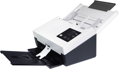 Сканер протяжный Avision AD345GN (000-1011-02G) A4 белый/черный