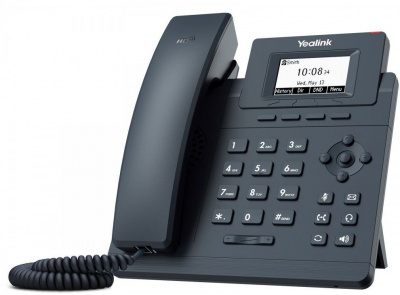 Телефон IP Yealink SIP-T30P с блоком питания черный (SIP-T30P)
