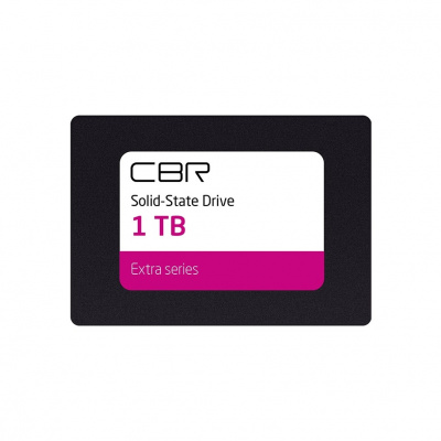 CBR SSD-001TB-2.5-EX21, Внутренний SSD-накопитель, серия "Extra", 1024 GB, 2.5", SATA III 6 Gbit/s, Phison PS3112-S12, 3D TLC NAND, DRAM, R/W speed up to 550/530 MB/s, TBW (TB) 1270