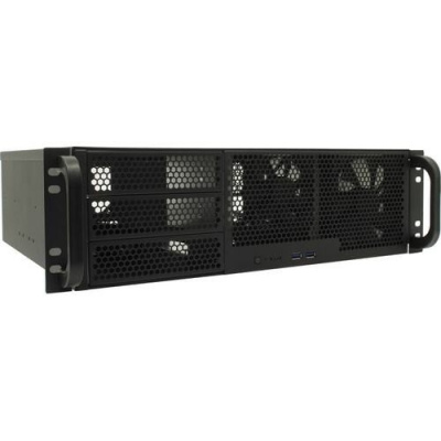 Procase RM338-B-0 Корпус 3U server case,3x5.25+8HDD,черный,без блока питания,глубина 380мм, MB CEB 12"x10.5"
