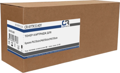 Картридж лазерный CopyRite CR-KYTK5140Y TK-5140Y желтый (5000стр.) для Kyocera P6130cdn/M6030cdn/M6530cdn