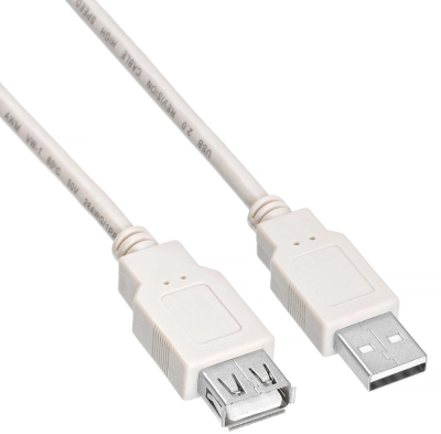 Кабель-удлинитель KingPrice KP-AmAf-v2-3m USB A(m) USB A(f) 3м черный