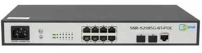 Коммутатор SNR SNR-S2985G-8T-POE (L2) 8x1Гбит/с 2SFP 8PoE 124W управляемый