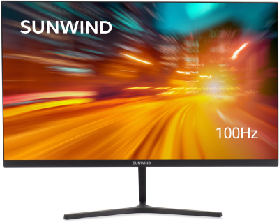 Монитор SunWind 23.8" SM-24FI401 черный IPS LED 1ms 16:9 HDMI матовая 250cd 178гр/178гр 1920x1080 180Hz FreeSync DP FHD 2.79кг