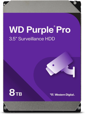 Жесткий диск WD SATA-III 8TB WD8002PURP Surveillance Purple Pro (7200rpm) 256Mb 3.5"