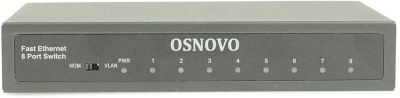 Коммутатор Osnovo SW-10800 2xКомбо(1000BASE-T/SFP) неуправляемый