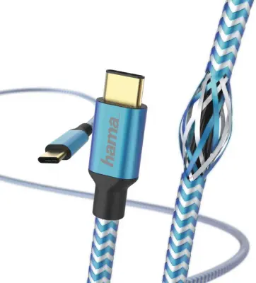 Кабель Hama 00183288 USB Type-C (m)-USB Type-C (m) 1.5м синий