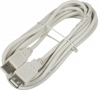 Кабель-удлинитель Ningbo USB A(m) USB A(f) 3м (USB2.0-AM-AF-3-BR) блистер