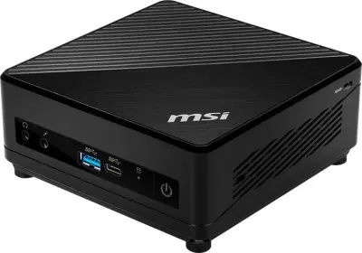 Неттоп MSI Cubi 5 10M-058RU i5 10210U (1.6) 8Gb SSD256Gb UHDG Free DOS GbitEth WiFi BT 65W черный