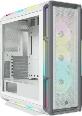 Корпус Corsair iCUE 5000T RGB SMART белый без БП ATX 6x120mm 6x140mm 4xUSB3.0 audio bott PSU