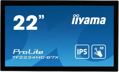 Монитор Iiyama 21.5" ProLite TF2234MC-B7X черный IPS LED 16:9 HDMI 350cd 178гр/178гр 1920x1080 VGA DP FHD USB Touch 4.4кг