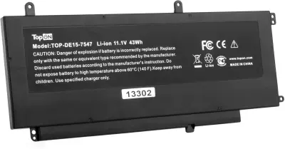 Батарея для ноутбука TopON TOP-DE15-7547 11.1V 3800mAh литиево-ионная (103280)