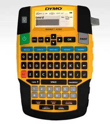 Термопринтер Dymo Label Manager Rhino 4200 (для печ.накл.) стационарный оранжевый/черный