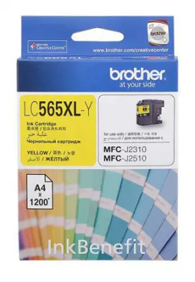Картридж струйный Brother LC565XLY желтый (1200стр.) для Brother MFC-J2510