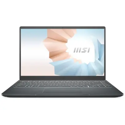 Ноутбук MSI Modern 14 B5M-244XRU Ryzen 5 5500U 16Gb SSD512Gb AMD Radeon 14" IPS FHD (1920x1080) noOS dk.grey WiFi BT Cam (9S7-14DL24-244)