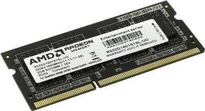 Память DDR3L 2Gb 1600MHz AMD R532G1601S1SL-UO OEM PC3-12800 CL11 SO-DIMM 204-pin 1.35В OEM
