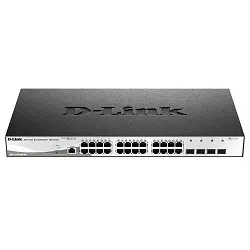 D-Link DGS-1210-28X/ME/B1A Управляемый коммутатор 2 уровня с 24 портами 10/100/1000Base-T и 4 портами 10GBase-X SFP+