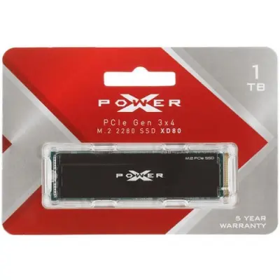 Silicon Power SSD 1Tb XD80 SP001TBP34XD8005, M.2 2280, PCI-E x4, NVMe