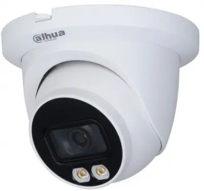DAHUA DH-IPC-HDW3249TMP-AS-LED-0280B Уличная турельная IP-видеокамера Full-color с ИИ 2Мп, 1/2.8” CMOS, объектив 2.8мм, видеоаналитика, LED-подсветка до 30м