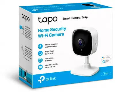 Камера видеонаблюдения IP TP-Link TAPO TC60 3.3-3.3мм цв. корп.:белый (TC60)
